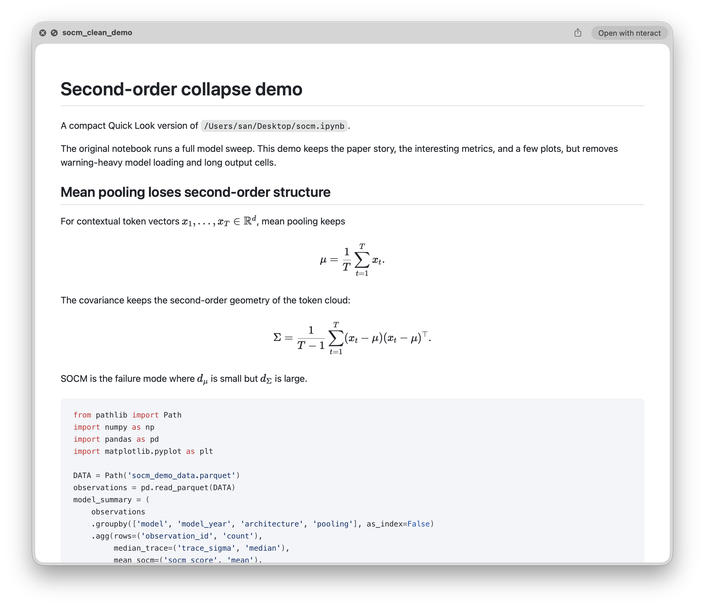 Magellan previewing a Jupyter notebook in light mode