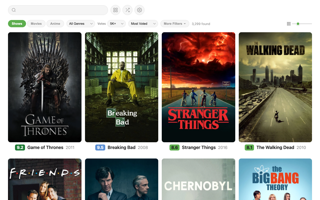 SeriesGrid